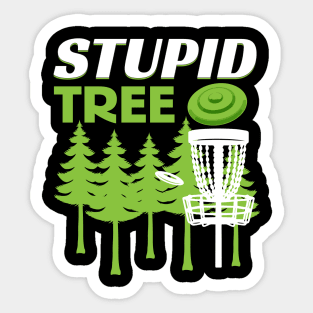 Stupid Tree Disc Golf Sticker